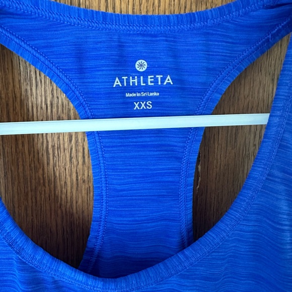 Athleta Tank Top Racerback Women’s Size XXS Shadow Stripe Blue - Picture 3 of 6
